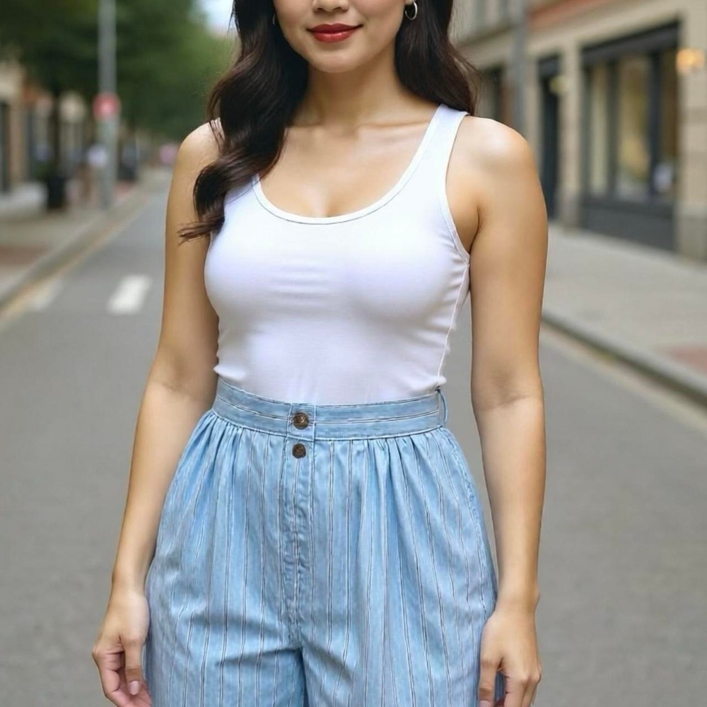 vintage 90s mom shorts | cotton pleated bermuda shorts | contempo casuals